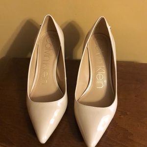 Calvin Klein Faux patent leather pumps